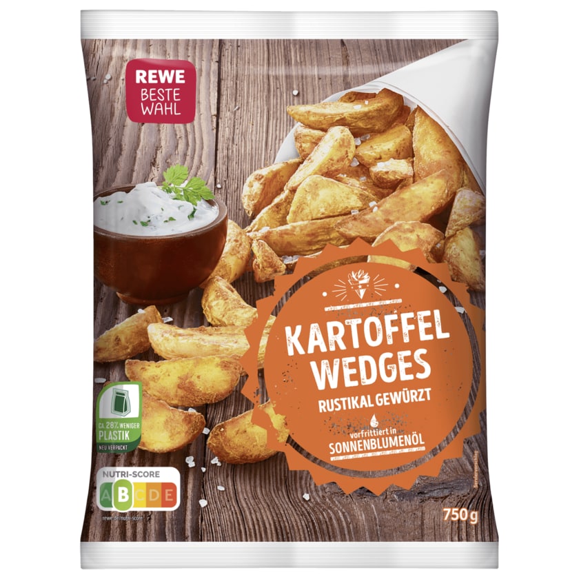 REWE Beste Wahl Kartoffel-Wedges würzig-lecker 750g
